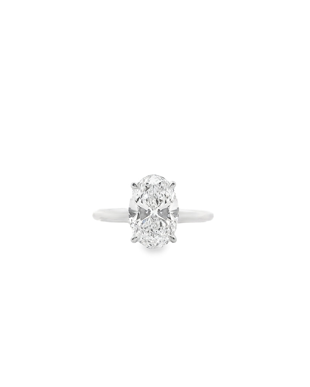 2.07ct Oval in the Parker Classic Solitaire with Hidden Halo