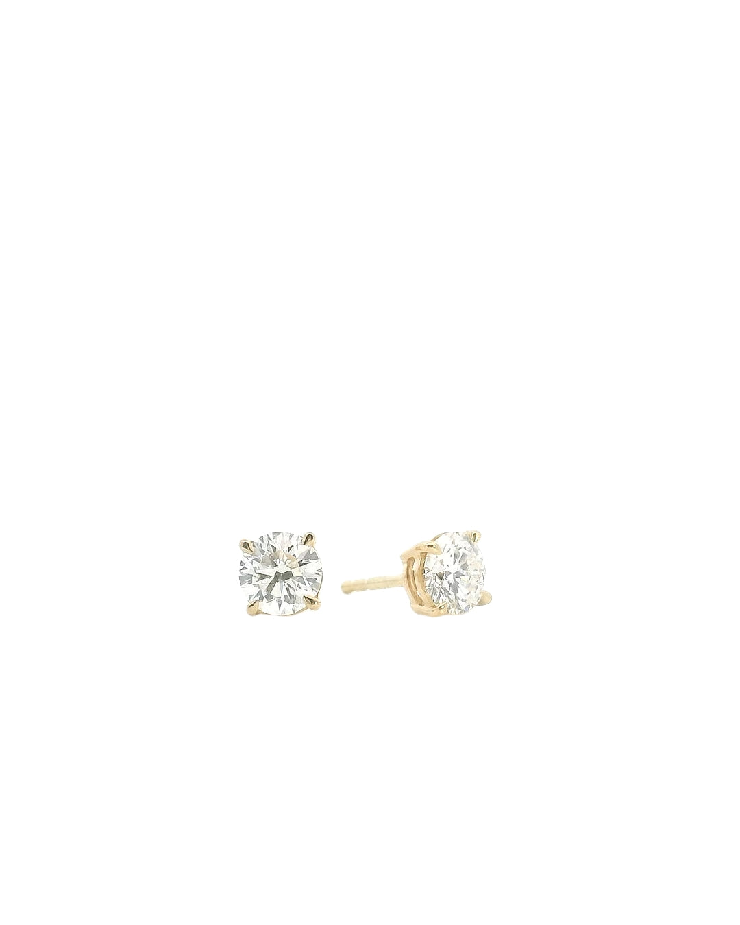 TW1.00ct Round Brilliant Cut Diamond Studs