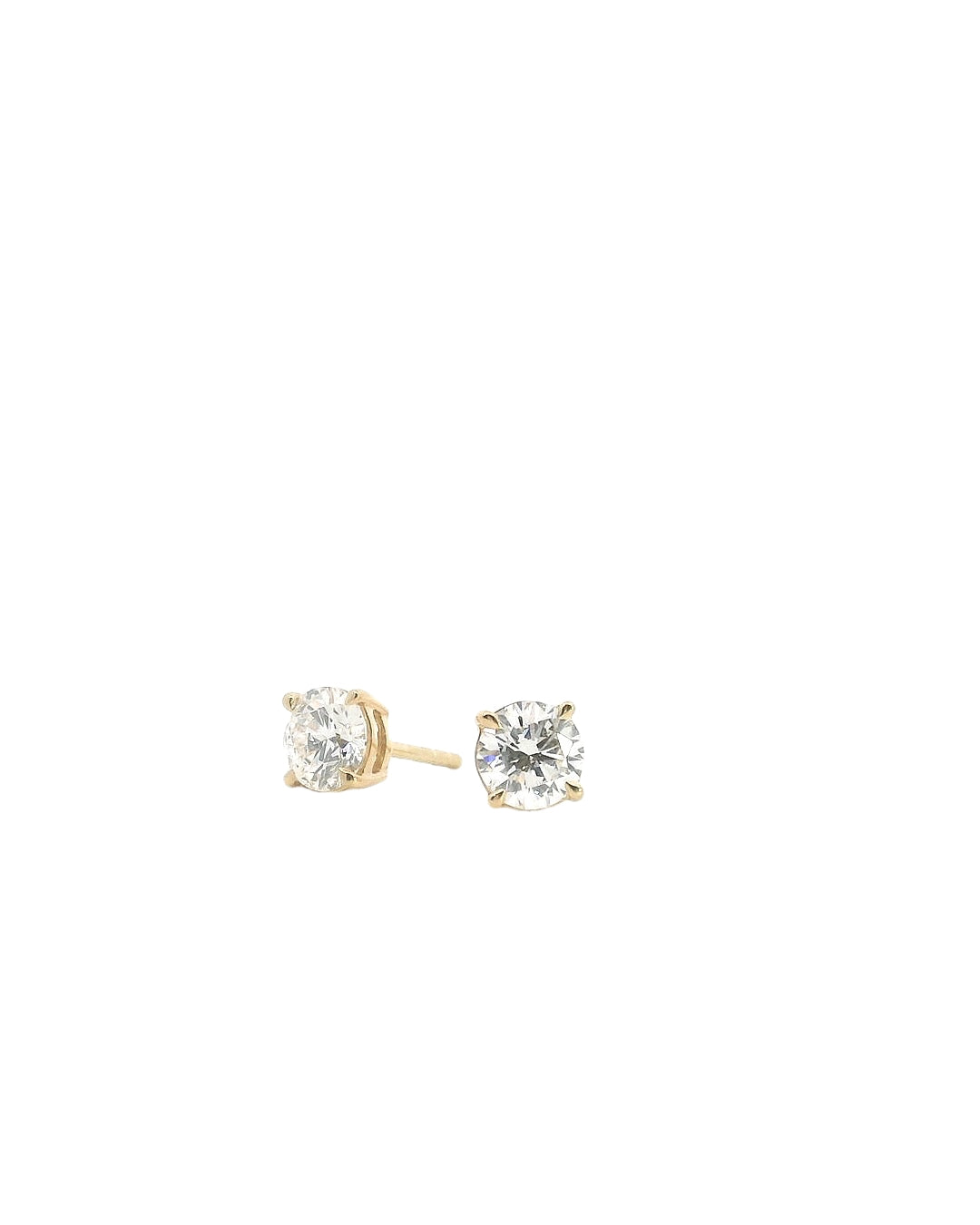 TW1.00ct Round Brilliant Cut Diamond Studs