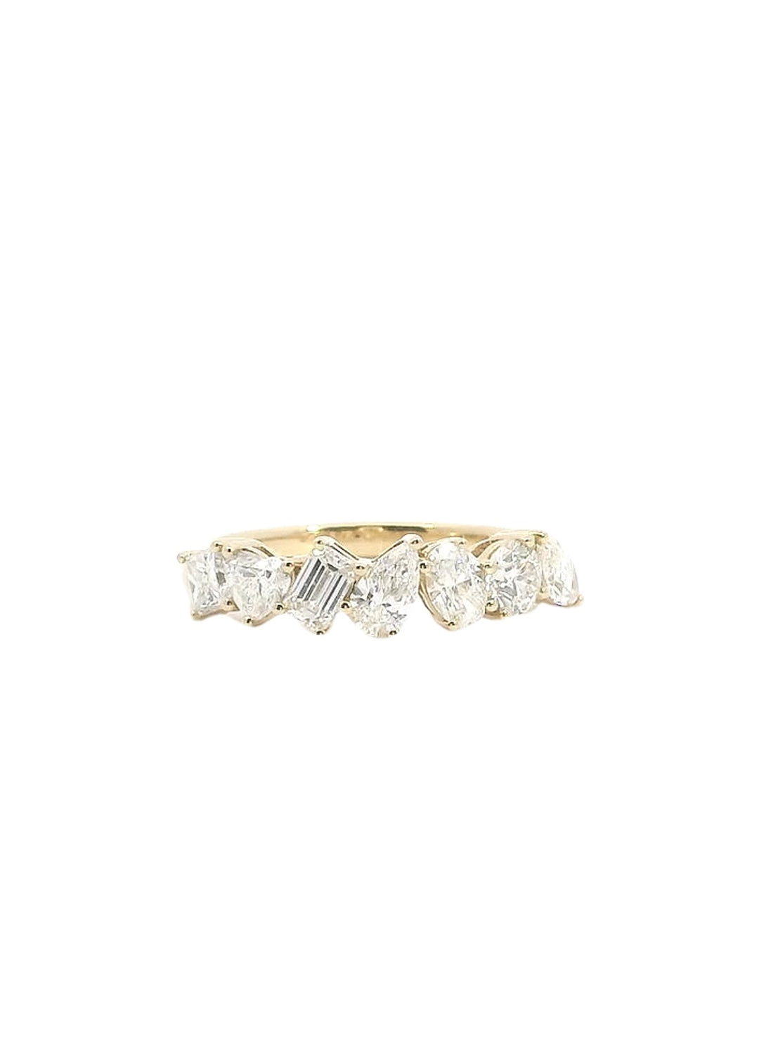 1.37ct Mixed Shape Claw Set Band