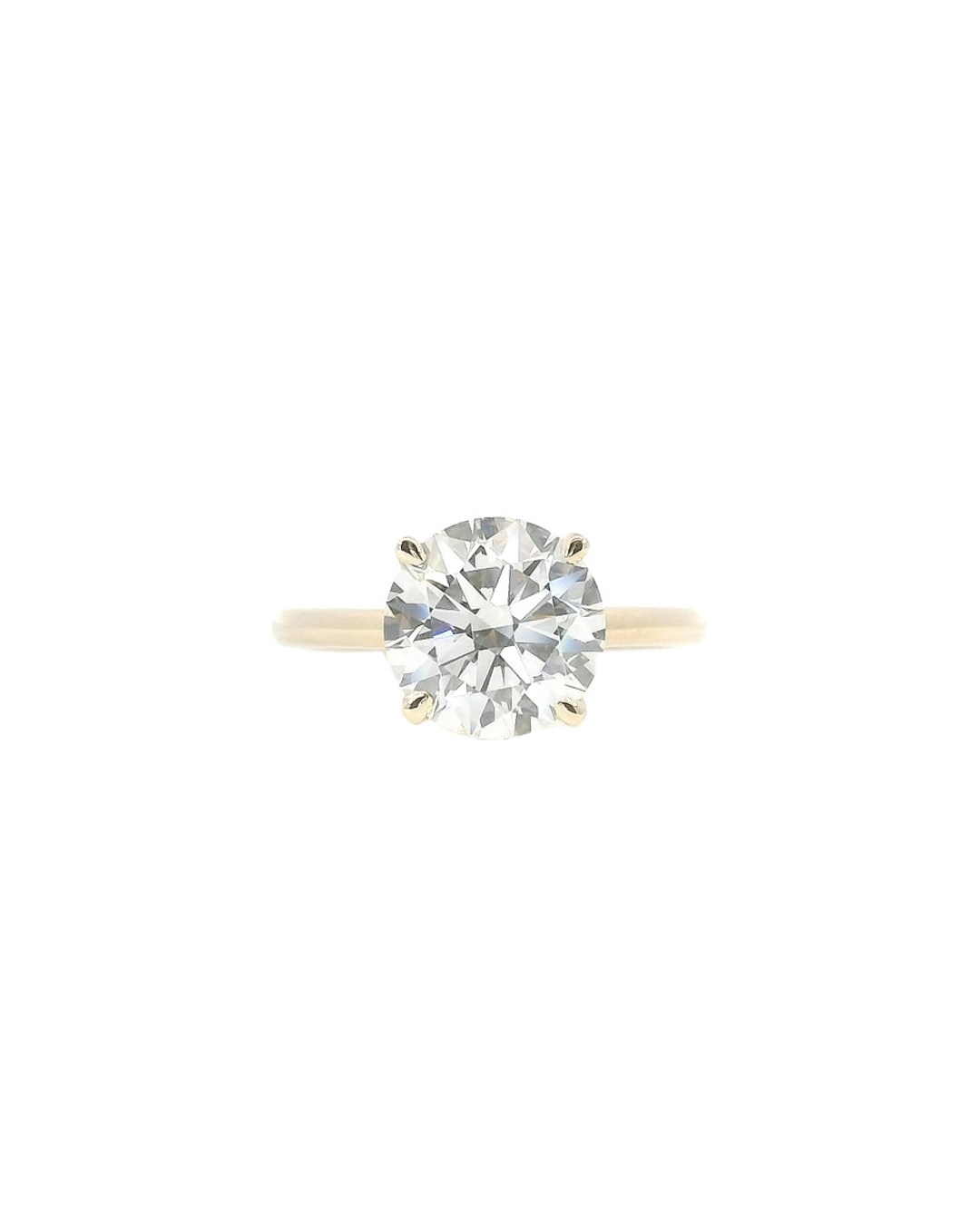 2.56ct Round Brilliant Diamond in the Four Claw Parker Classic Solitaire