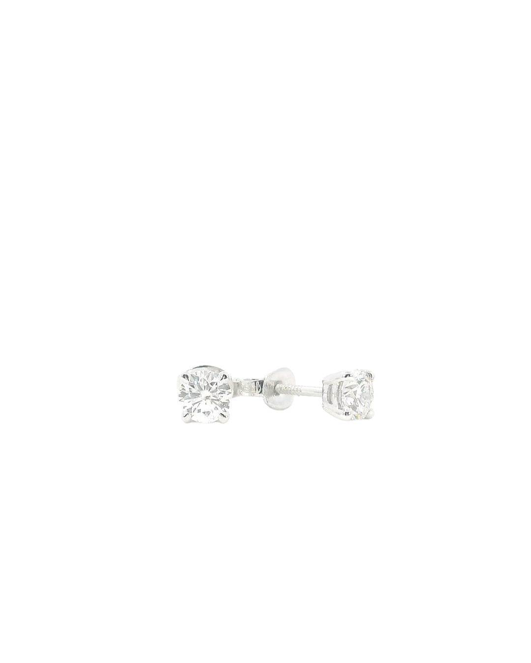 TW0.80ct Round Brilliant Cut Diamond Studs