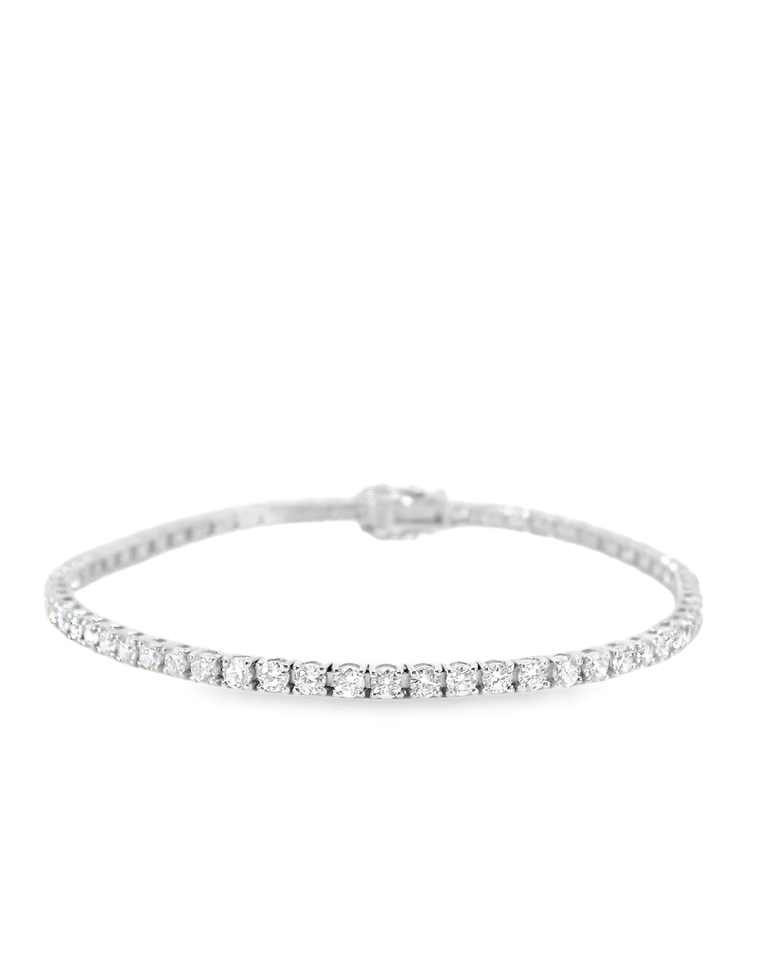 3.28ct Round Brilliant Cut Classic Set Tennis Bracelet