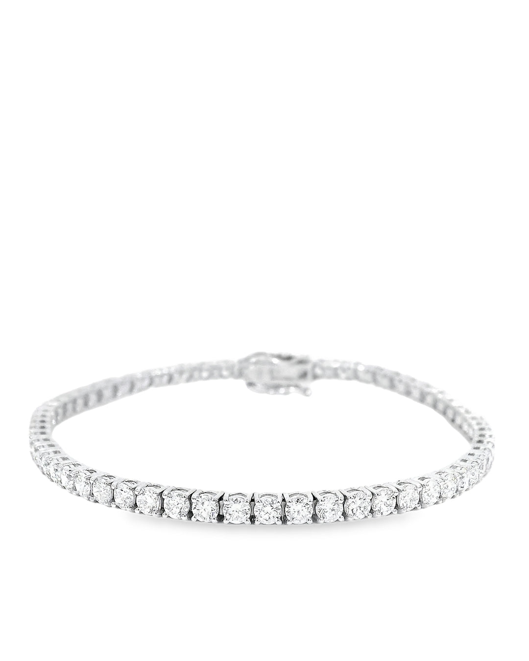 4.69ct Round Brilliant Cut Classic Set Tennis Bracelet