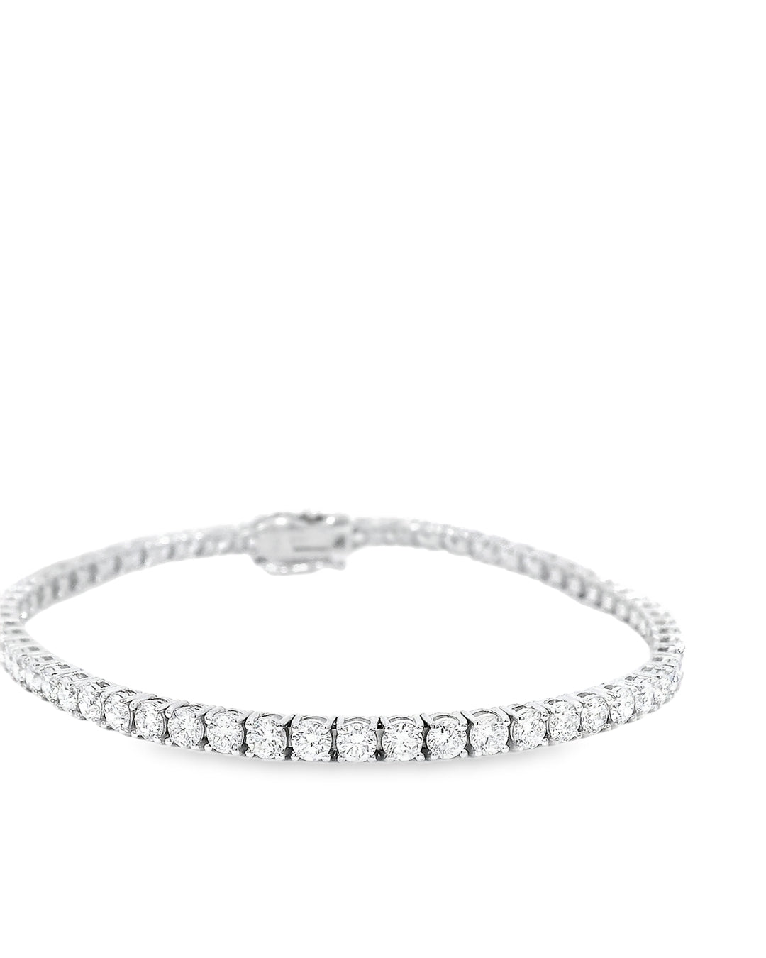 4.69ct Round Brilliant Cut Classic Set Tennis Bracelet