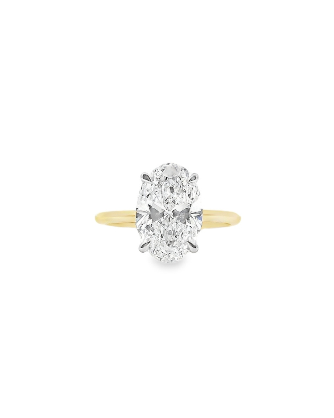 2.62ct Oval in the Parker Classic Solitaire with Hidden Halo