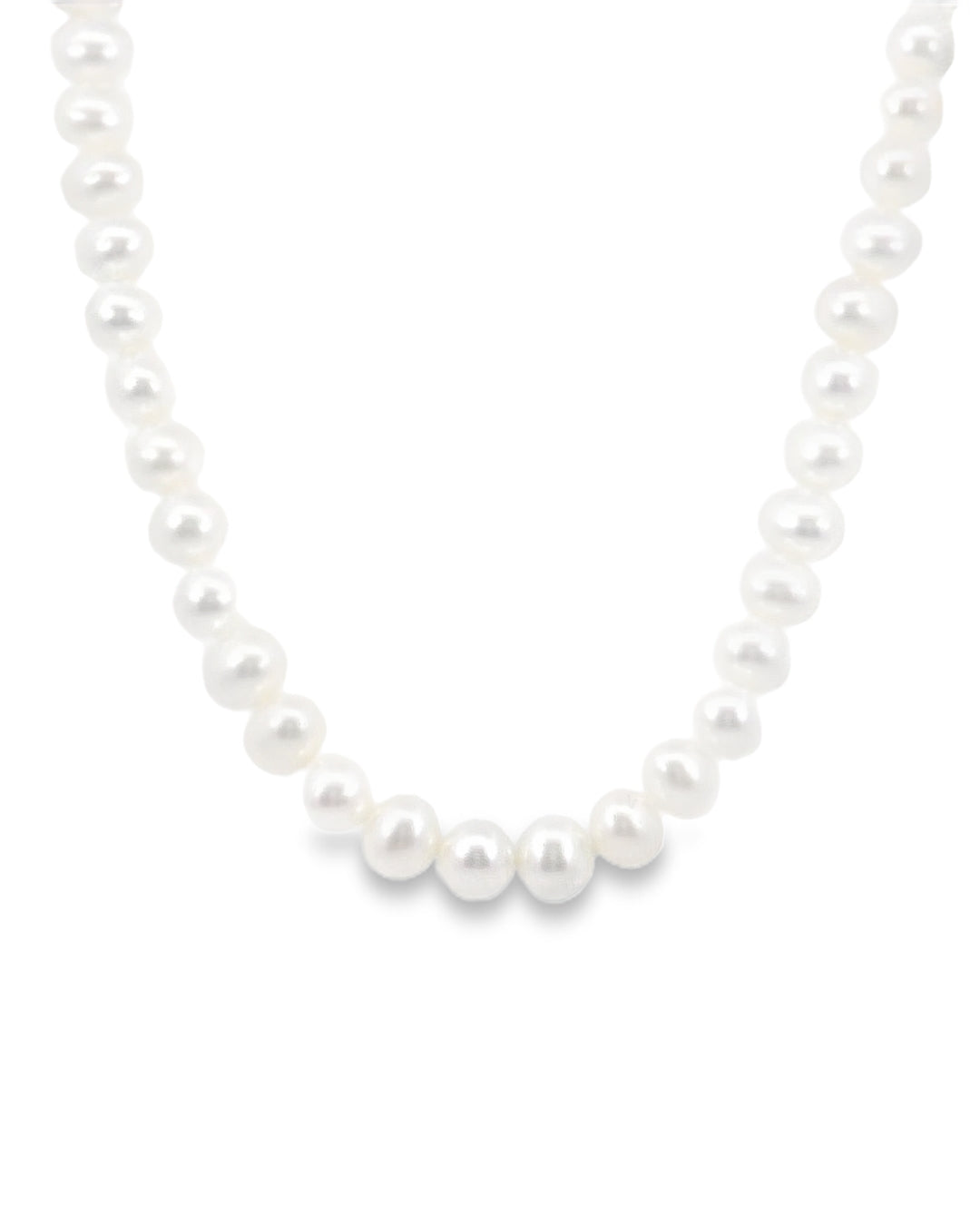 Harper Rounded Freshwater Pearl Strand Necklace