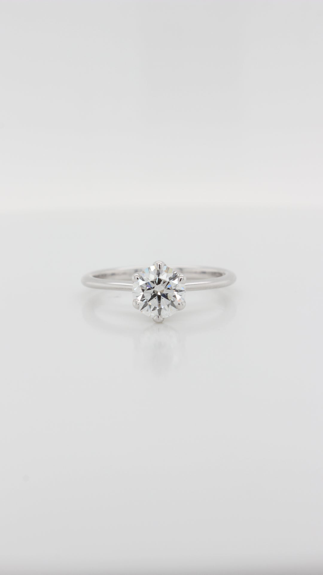 0.80ct Round Brilliant Diamond in the Parker Classic Solitaire