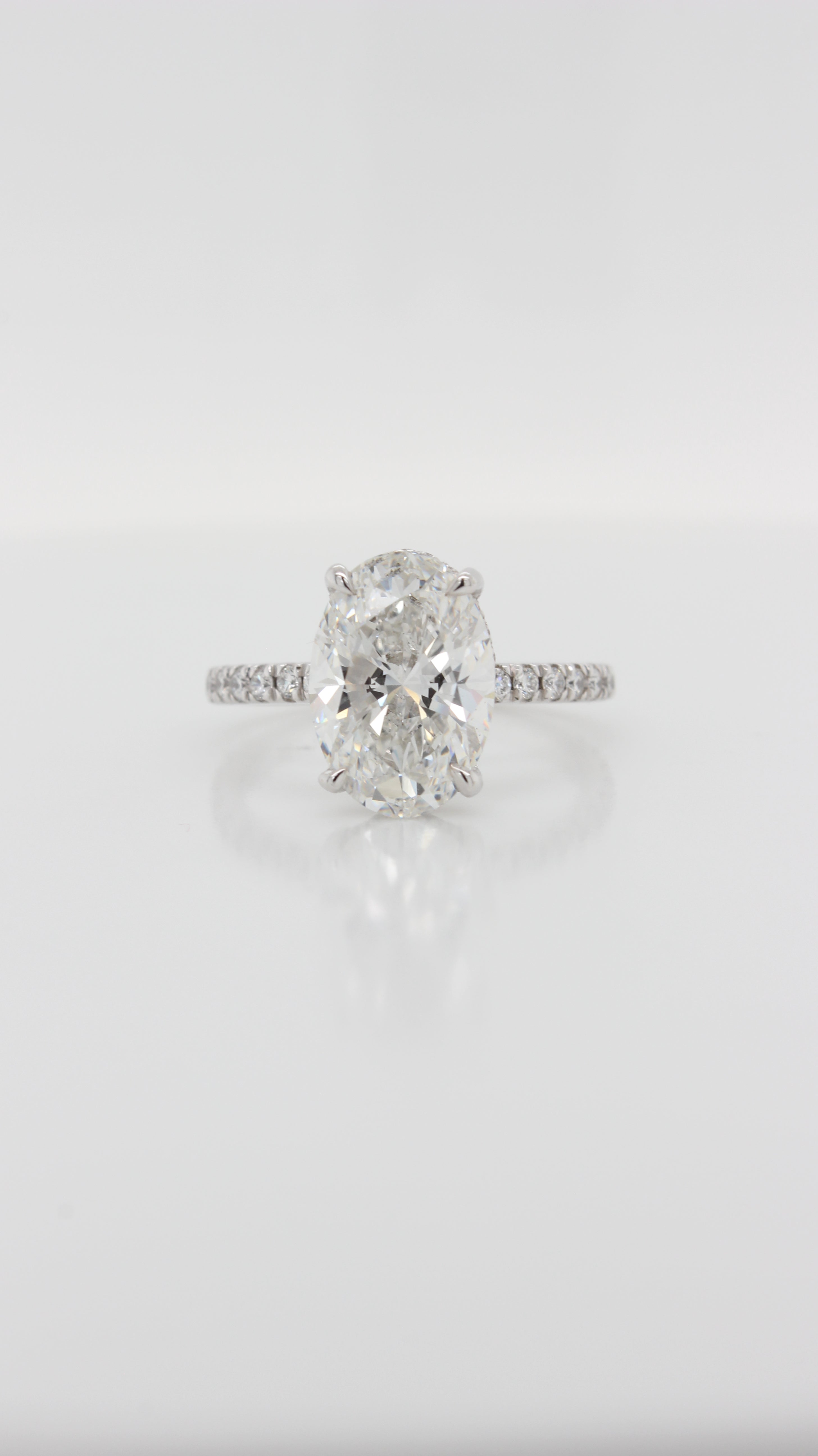 3.41ct Oval in the Parker Grace Design with Hidden Halo