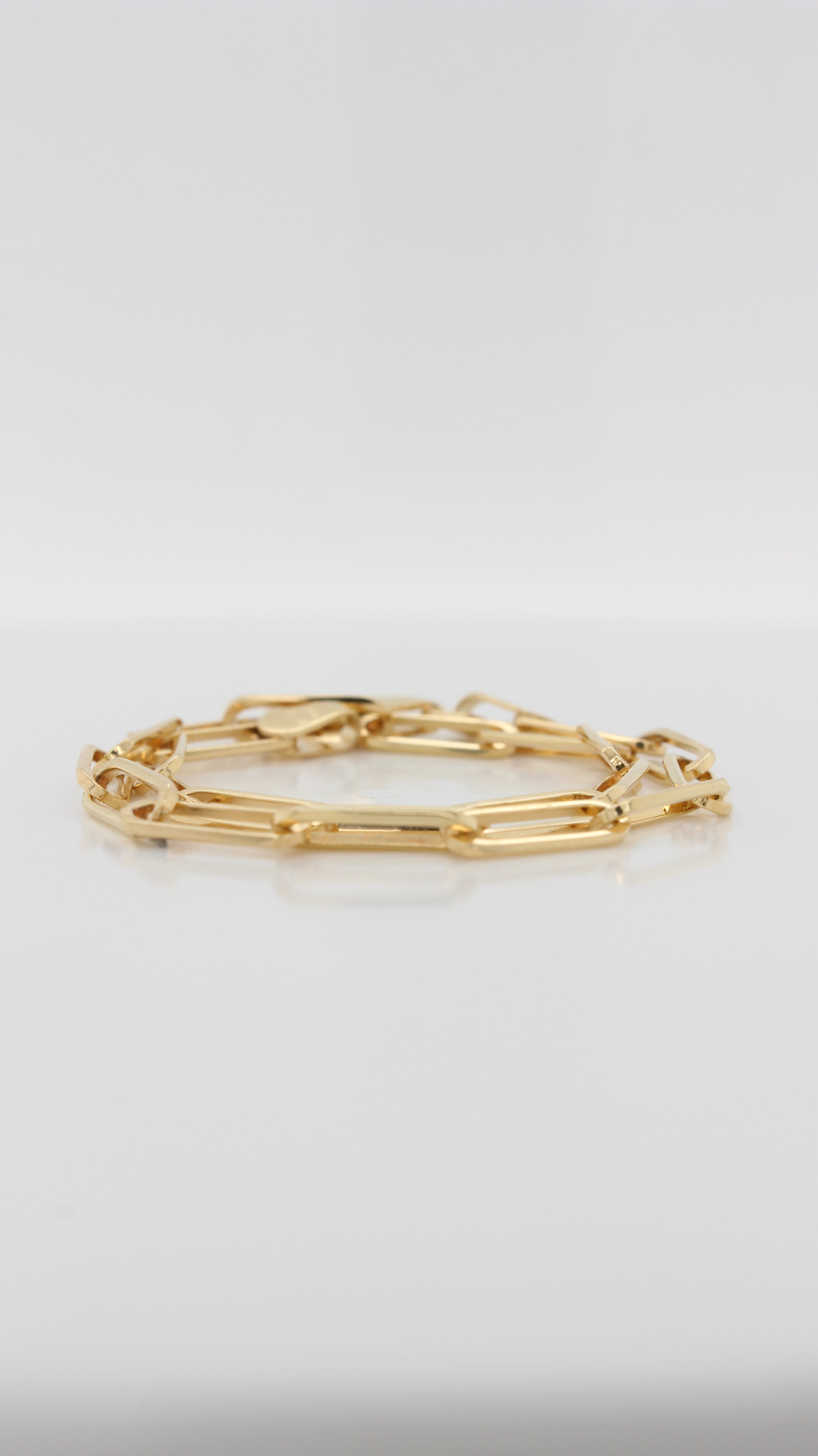 Classic Paperclip Chain Bracelet