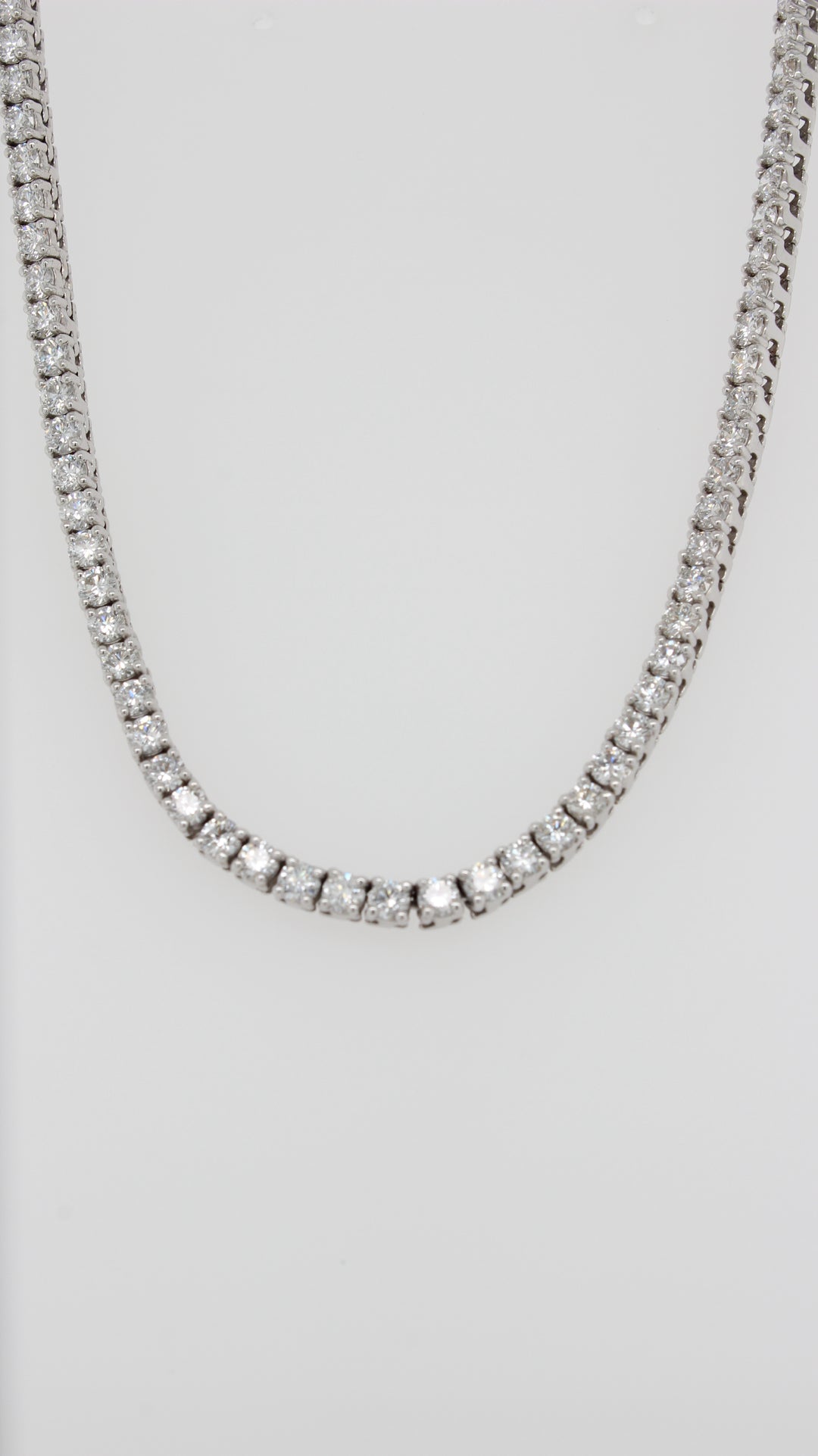 5.06ct Round Brilliant Cut Diamond Tennis Necklace