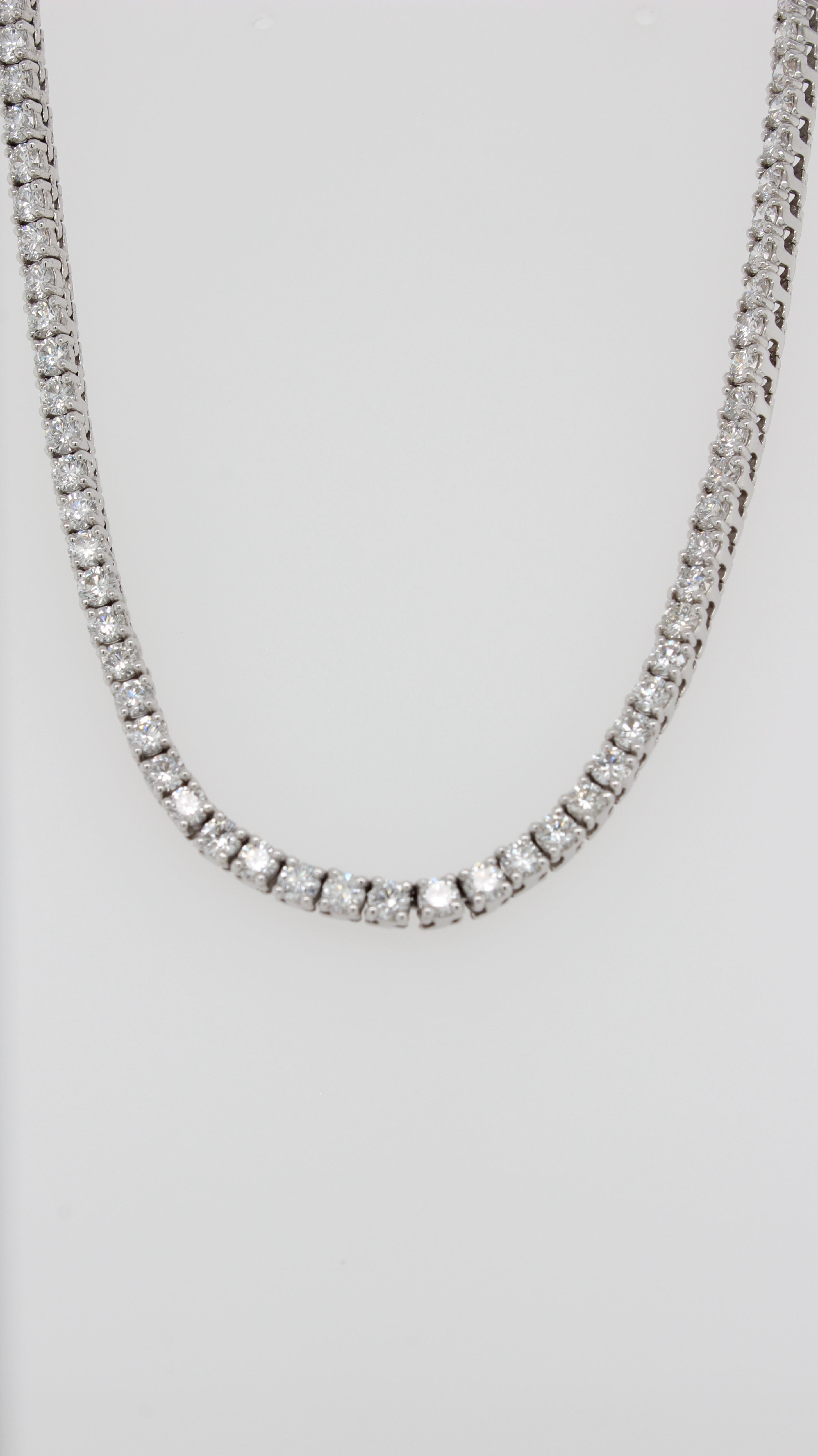 5.06ct Round Brilliant Cut Diamond Tennis Necklace