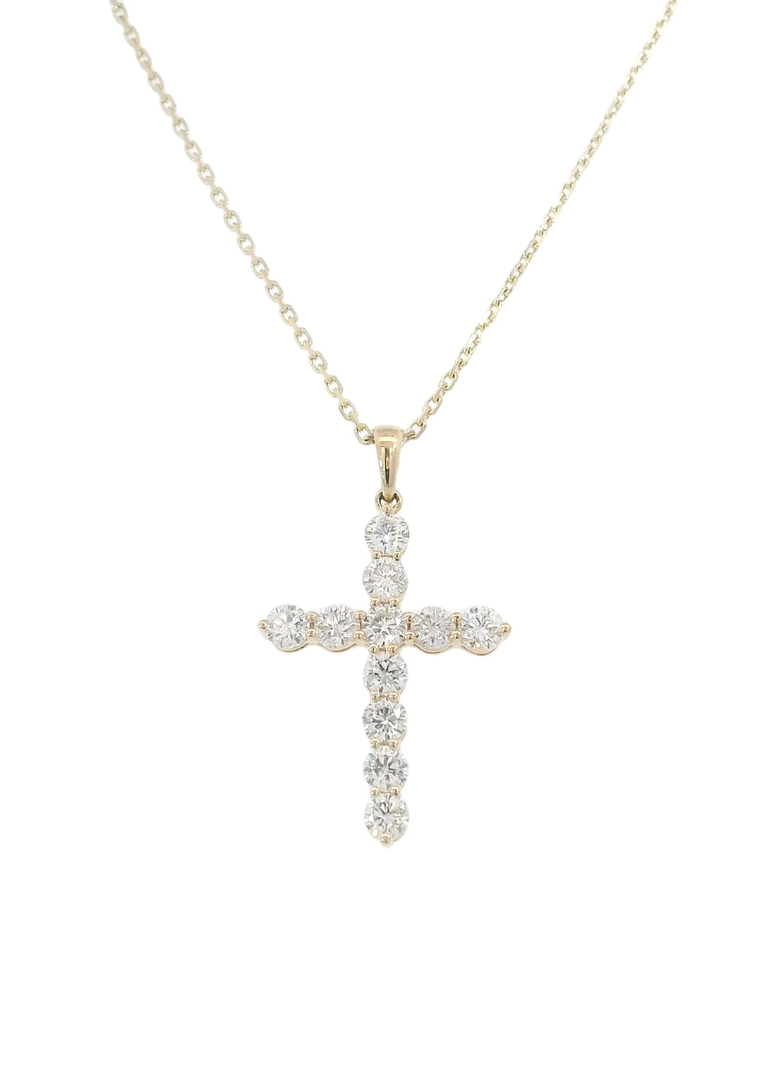 0.97ct Claw Set Cross Pendant